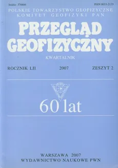 Przegląd Geofizyczny Rocznik LII 2007 Zeszyt 2 - Outlet