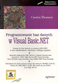 Programowanie baz danych w Visual Basic.NET - Carsten Thomsen