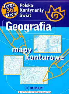 Geografia Mapy konturowe Polska, kontynenty, świat - Outlet