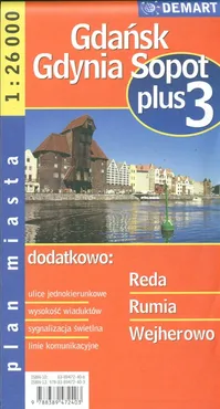 Gdańsk Gdynia Sopot plus 3 1:26 000 plan miasta - Outlet