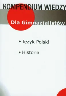 Kompendium wiedzy język polski, historia - Outlet