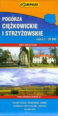 Pogórze Ciężkowickie i Strzyżowskie skala 1:50000