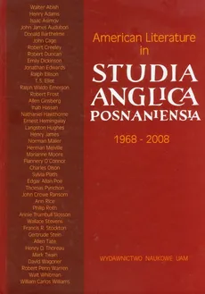 American Literature in Studia Anglica Posnaniensia 1968-2008 A Selection of Articles - Outlet
