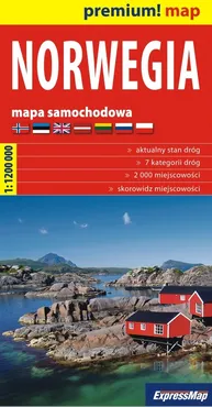Norwegia mapa samochodowa 1:1 200 000 - Outlet