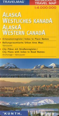 Alaska Western Canada 1:4000 000 Travelmag