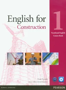 English for construction 1 vocational english course book with CD-ROM - Outlet - Evan Frendo