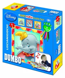 Puzzle dwustronne Dumbo 4 obrazki