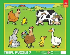 Puzzle ramkowe 7 Wiejskie zwierzęta