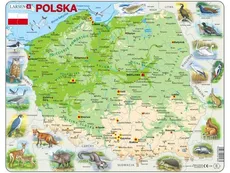 Polska mapa ze zwierzętami