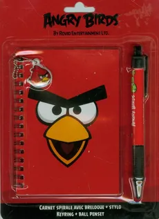 Notes z zawieszką + długopis Angry Birds