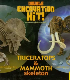 Wykopaliska 2-pack Triceratops i Mamut