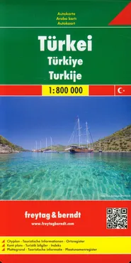 Turcja mapa drogowa 1:800 000