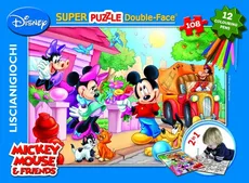 Puzzle dwustronne Myszka Miki i Przyjaciele 108 + mazaki