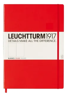 Notatnik Leuchtturm Master Classic gładki czerwony