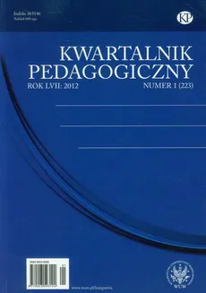 Kwartalnik Pedagogiczny nr 1 2012 - Praca zbiorowa