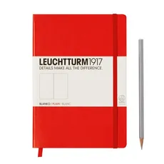 Notes Medium Leuchtturm1917 gładki czerwony 309141