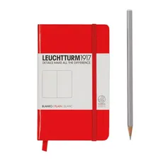 Notes Pocket Leuchtturm1917 gładki czerwony 317345
