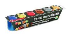 Farby Primo metalizujące 6 kolorów w plastikowych pojemniczkach - Outlet