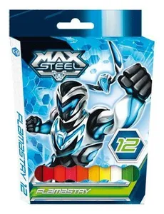 Flamastry Max Steel 12 kolorów - Outlet