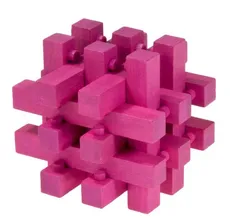 IQ-Test - Puzzle Plomba, bambus, karmazynowy, plastikowe pudełko