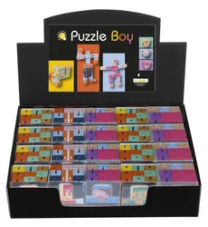 Display, IQ-Test Puzzle Boy, 3 rodzaje, drewno, posortowane
