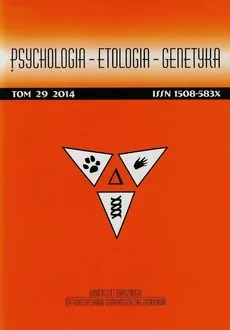 Psychologia Etologia Genetyka Tom 29