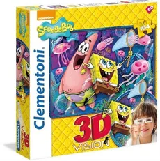 Puzzle 3 D Wizja Gąbka Bob   3D Vision Sponge Bob 104