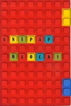 Notes silikonowy A5 Unipap Blocks w kratkę 100 kartek czerwony