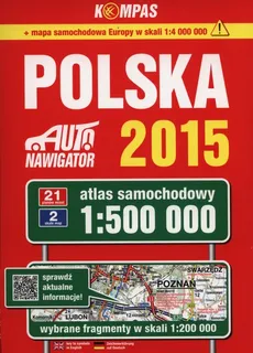Polska Atlas samochodowy 1:500 000 - Outlet