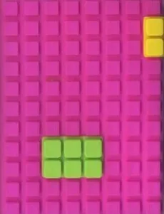 Notes silikonowy A7 Unipap Blocks w kratkę 60 kartek fioletowy