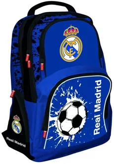 Plecak szkolny Real Madryt Niebieski z piłką