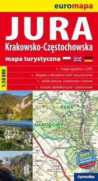 Jura Krakowsko Częstochowska mapa turystyczna 1:50 000
