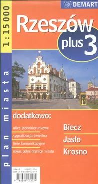 Rzeszów plus 3 1:15 000 plan miasta