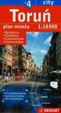 Toruń plus 4 plan miasta 1:18 000 - Outlet