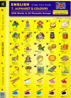 Angielski Dobierz do pary 1 Alphabet & Colours - Outlet
