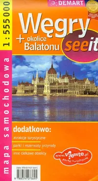 Węgry okolice Balatonu mapa samochodowa - Outlet