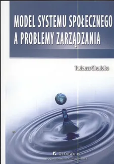 Model systemu społecznego a problemy zarządzania - Outlet - Tadeusz Chudoba