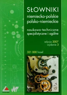 Słowniki niemiecko-polskie polsko-niemieckie, naukowo-techniczne specjalistyczne i ogólne