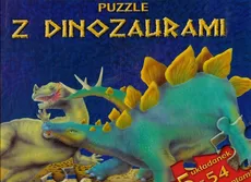 Puzzle z dinozaurami niebieska - Outlet