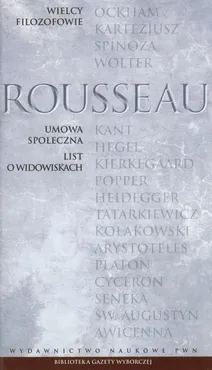 Wielcy Filozofowie 14 Umowa społeczna List o widowiskach - Outlet - Rousseau Jean Jacques