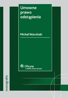 Umowne prawo odstąpienia - Outlet - Michał Warciński