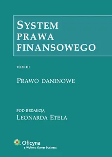 System prawa finansowego Tom 3