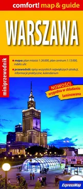 Warszawa map & guide 1:26 000