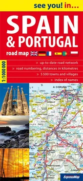Spain & Portugal Road Map 1:1 000 000