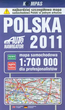 Polska 2011 Mapa samochodowa dla profesjonalistów 1:700 000