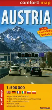 Austria Road map 1:500 000