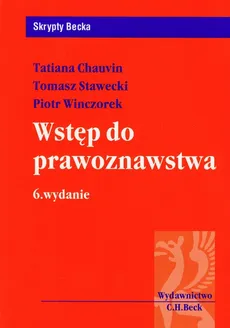 Wstęp do prawoznawstwa - Outlet - Tatiana Chauvin, Tomasz Stawecki, Piotr Winczorek