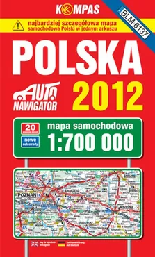 Polska Mapa samochodowa 1:700 000