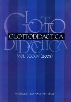 Glottodidactica vol. XXXIV (2008)