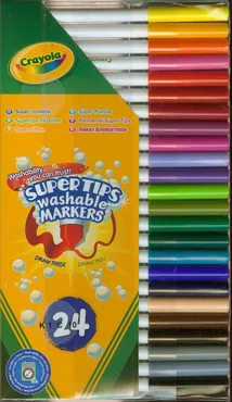 Flamastry Crayola zmywalne 24 sztuk